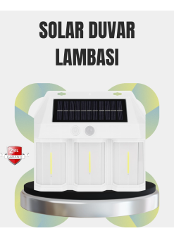 Pır Sensörlü Solar Lamba – Otomatik Şarj Ve Gece Aydınlatma
