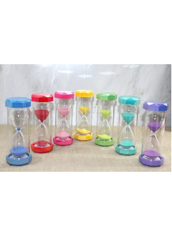 Plastik Çerceveli Renkli 15 Dk Kumsaati Alk4564
