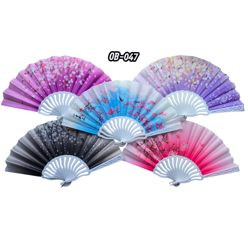 Plastik Kumaş Yelpaze 12li Karışık Ob-047 Plastik Kumaş Yelpaze 12li Karışık Ob-047