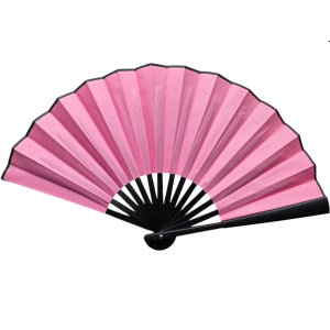 Plastik Kumaş Yelpaze 12'li Pembe