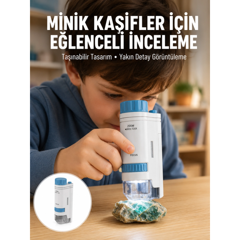 Pmma Optik Lensli Kompakt Taşınabilir Mikroskop Yeni Nesil Pmma Optik Lensli Kompakt Taşınabilir Mikroskop Yeni Nesil