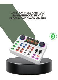 Podcast Karaoke Ve Sosyal Medya Yayınları İçin Ses Kartı