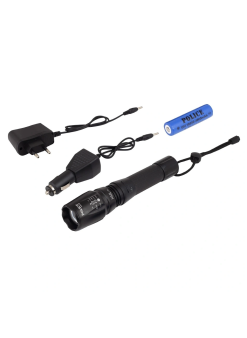 Ps-46 Xml-t6 Led El Feneri İle 500 Metreye Kadar Aydınlatma Sağlayın 5 Modlu Çalışma, 18650 Pil Ve Kalem Pil Desteği, Araç Ve Duvar Şarj Cihazıyla Eksiksiz Set. Hemen İnceleyin