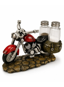 Polyester Motosiklet Figürlü Tuzluk Biberlik Seti Alk5614