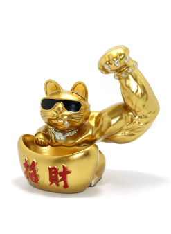 Polyester Şanslı Kedi Figürü Alk2277