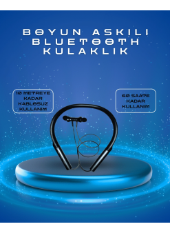 Polygold Pg-100 Type-c Şarjlı Bluetooth Kulaklık – Boyun Askılı, Uzun Pil Ömürlü, Mikrofonlu