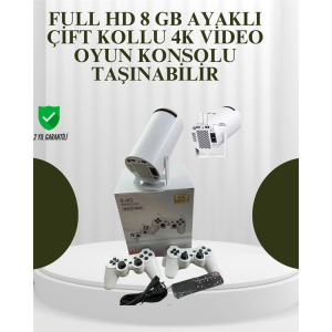 Portatif 4k Projeksiyon – 4.000 Uygulama, Kablosuz Yansıtma Ve Bluetooth 5.0