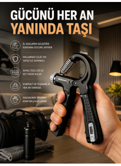 Portatif Ayarlanabilir El Yayı Sayaçlı Dayanıklı Çelik Yay Yeni Nesil