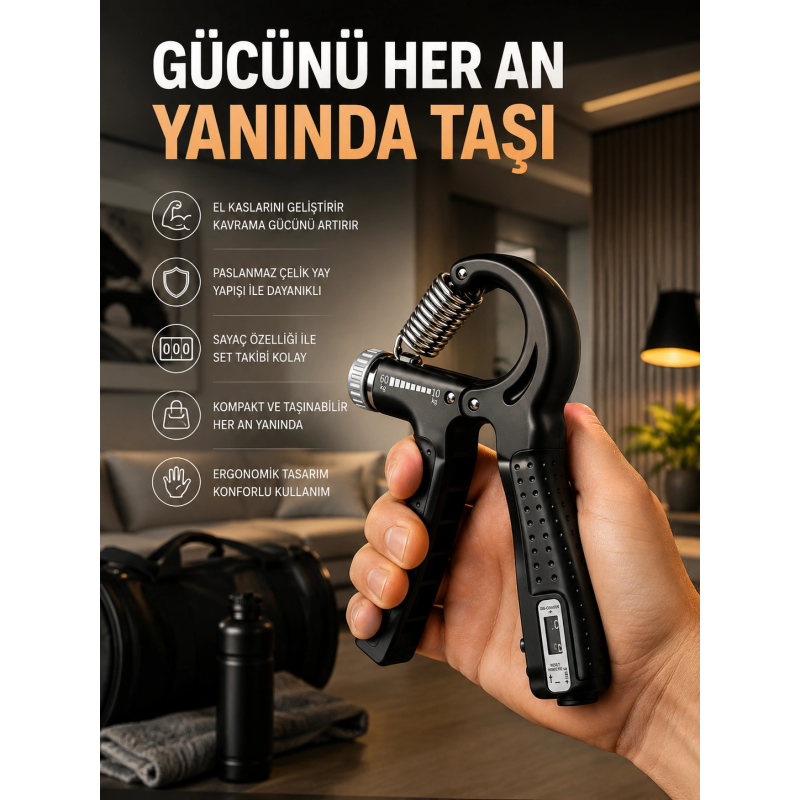 Portatif Ayarlanabilir El Yayı Sayaçlı Dayanıklı Çelik Yay Yeni Nesil Portatif Ayarlanabilir El Yayı Sayaçlı Dayanıklı Çelik Yay Yeni Nesil