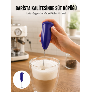 Portatif Kahve Köpürtücü – Latte, Cappuccino, Milkshake Ve Puding Yapıcı