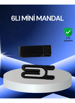 Poşet Kapatma Mandalı Hava Geçirmez 6 Adet Set