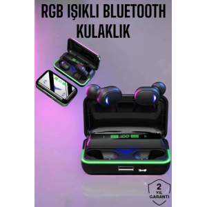 Powerbank Özellikli Kablosuz Bluetooth Kulaklık Rgb Işıklı