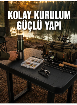 Pratik Katlanabilir Masa Kamp Piknik Bahçe Ve Karavan Kullanımına Uygun