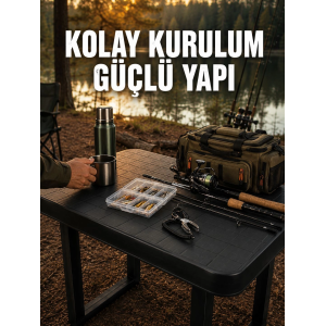 Pratik Katlanabilir Masa Kamp Piknik Bahçe Ve Karavan Kullanımına Uygun