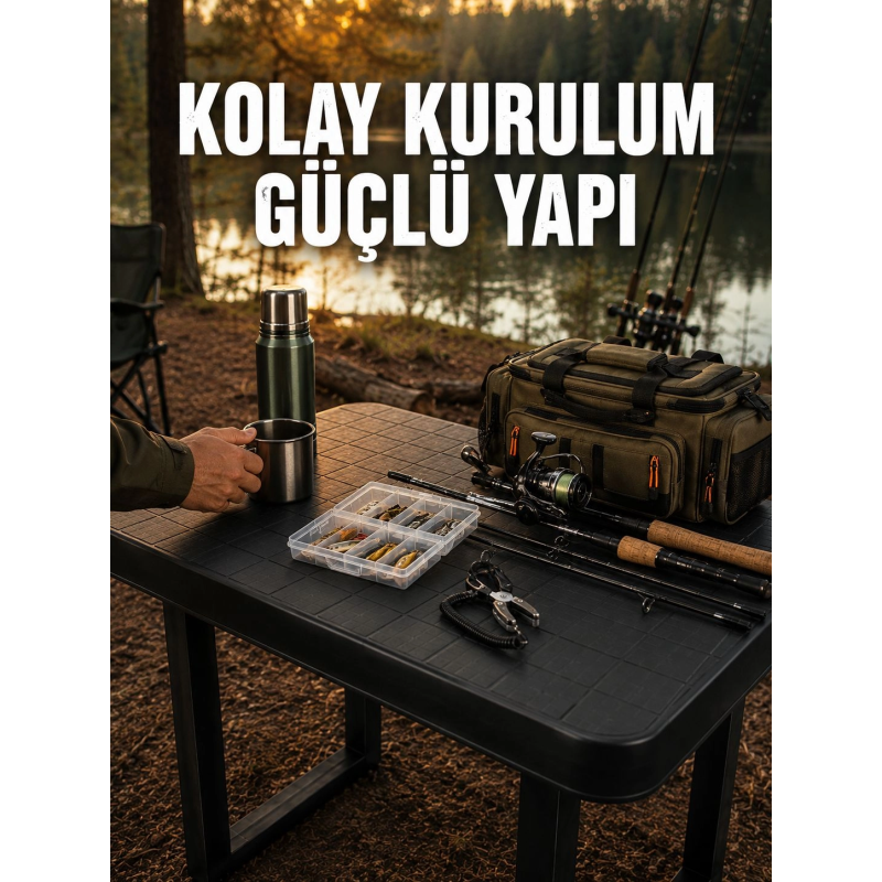 Pratik Katlanabilir Masa Kamp Piknik Bahçe Ve Karavan Kullanımına Uygun Pratik Katlanabilir Masa Kamp Piknik Bahçe Ve Karavan Kullanımına Uygun