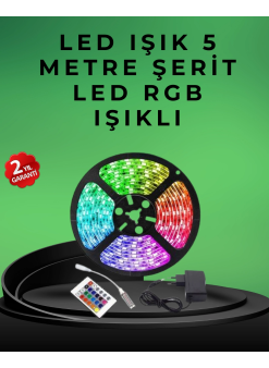 Pratik Kurulumlu 5 Metre Kumandalı Şerit Led