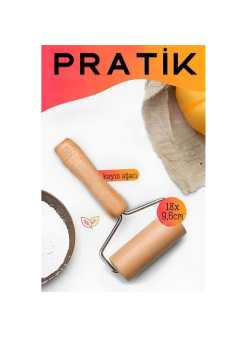Pratik Merdane Ahşap Ergonımik Oklava