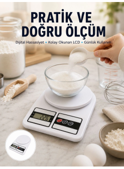 Pratik Ve Şık Tasarımıyla Dijital Mutfak Tartısı Yeni Nesil