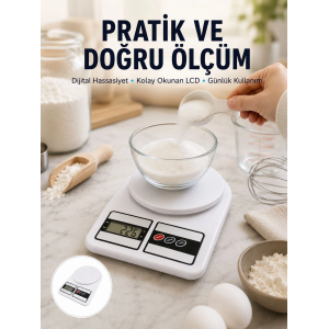 Pratik Ve Şık Tasarımıyla Dijital Mutfak Tartısı Yeni Nesil