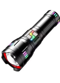 Pro F-3002 Alüminyum Tg Led Gece Şeritli Type-c Şarjlı El Feneri