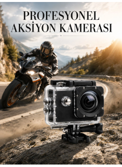 Profesyonel 4k Aksiyon Kamerası Geniş Açılı Wifi Destekli