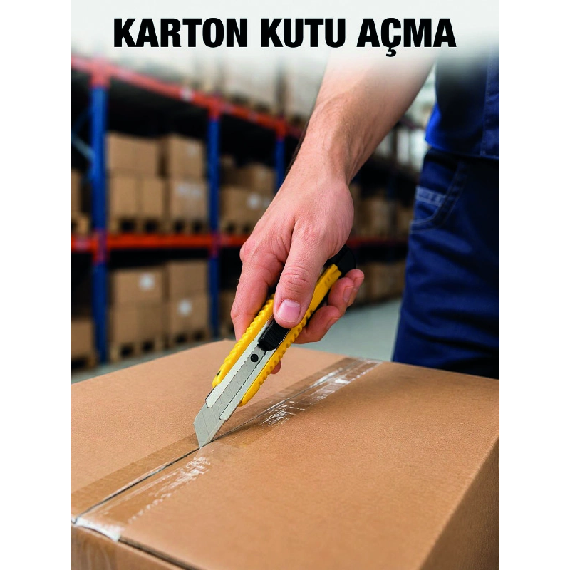 Profesyonel 5’li Metal Falçata Seti Çelik Gövdeli Maket Bıçağı Koli Ve Karton Kesici Profesyonel 5’li Metal Falçata Seti Çelik Gövdeli Maket Bıçağı Koli Ve Karton Kesici