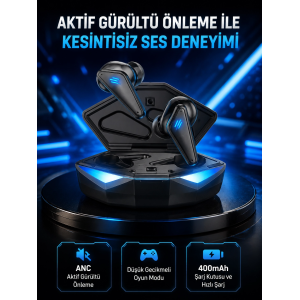 Profesyonel Bluetooth 5.0 Kulaklık – Dokunmatik Kontrol, 3d Surround Ses