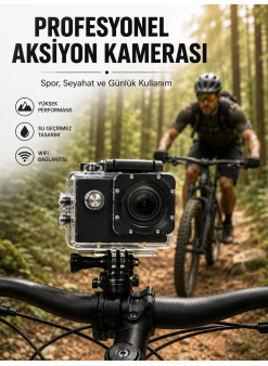 Profesyonel Çekimler İçin 4k Ultra Hd Wifi Spor Kamerası