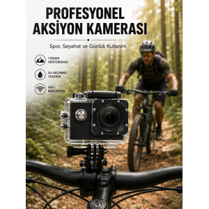 Profesyonel Çekimler İçin 4k Ultra Hd Wifi Spor Kamerası