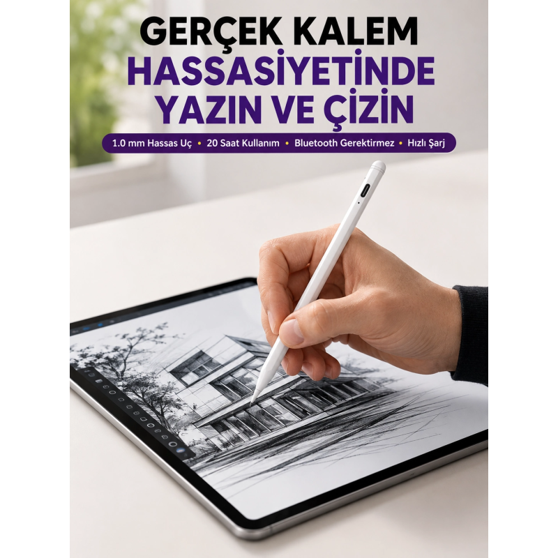 Profesyonel Dijital Kalem – Hassas Eğim Sensörü Ve Uzun Süreli Kullanım Yeni Nesil Profesyonel Dijital Kalem – Hassas Eğim Sensörü Ve Uzun Süreli Kullanım Yeni Nesil