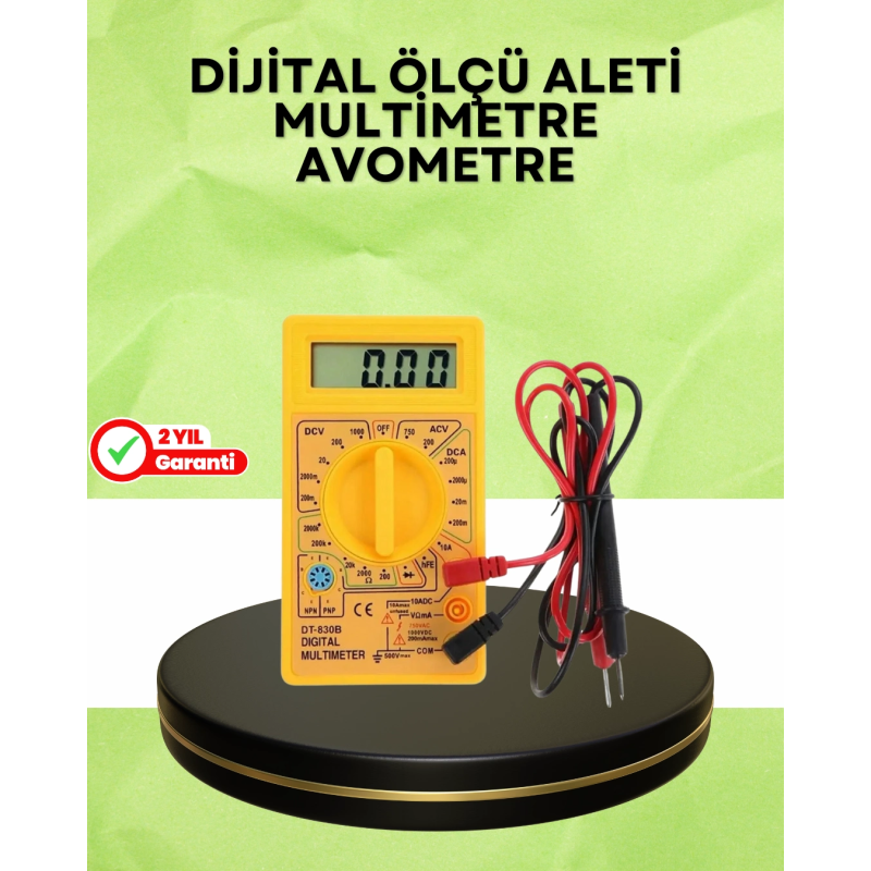 Profesyonel Dijital Multimetre Volt Amper Direnç Ölçümü Profesyonel Dijital Multimetre Volt Amper Direnç Ölçümü
