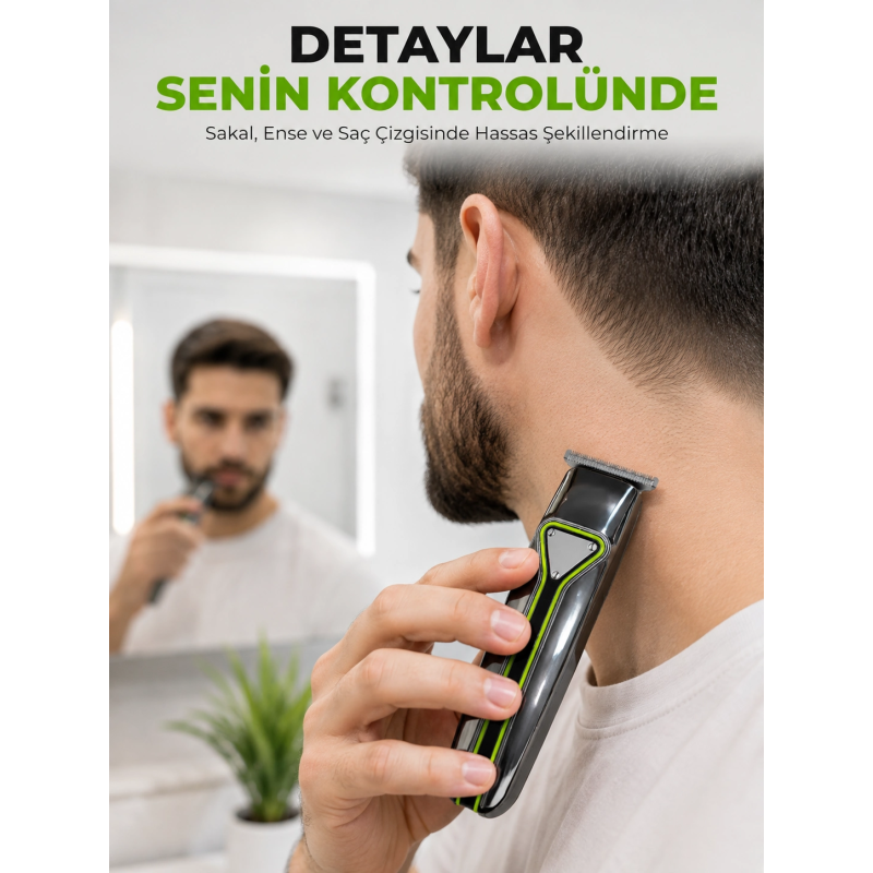 Profesyonel Erkek Tıraş Makinesi 3 Taraklı T Tipi Bıçaklı Usb Şarjlı Saç Sakal Kesme Makinesi Profesyonel Erkek Tıraş Makinesi 3 Taraklı T Tipi Bıçaklı Usb Şarjlı Saç Sakal Kesme Makinesi
