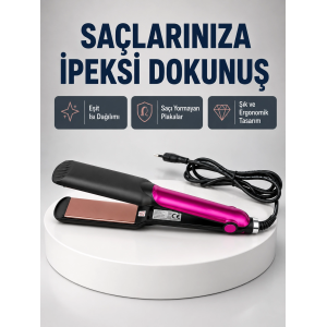 Profesyonel İyon Teknolojili Saç Düzleştirici – 220°c Hızlı Isınma Ve Led Ekranlı Tasarım