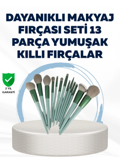 Profesyonel Kullanıma Uygun 13 Parça Makyaj Fırçası Takımı Fiber Kıllı