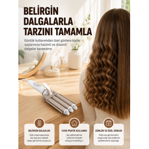 Profesyonel Kullanıma Uygun Bukle Maşası Yeni Nesil