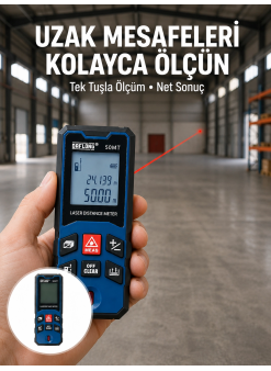 Profesyonel Lazer Metre Hassas Ölçüm Ve Dijital Ekran Yeni Nesil