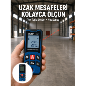 Profesyonel Lazer Metre Hassas Ölçüm Ve Dijital Ekran Yeni Nesil