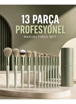 Profesyonel Makyaj Fırça Seti 13 Parça Yumuşak Kıllı Fırça Seti Far Fırçası