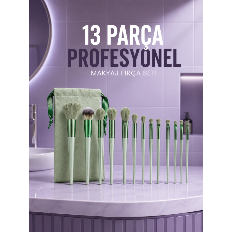 Profesyonel Makyaj Fırça Seti Yumuşak Kıllı Taşınabilir Çantalı Profesyonel Makyaj Fırça Seti Yumuşak Kıllı Taşınabilir Çantalı