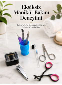 Profesyonel Manikür Pedikür Bakım Seti Çok Amaçlı Kişisel Bakım Kiti