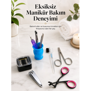 Profesyonel Manikür Pedikür Bakım Seti Çok Amaçlı Kişisel Bakım Kiti