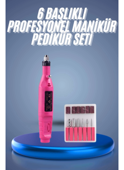 Profesyonel Manikür Pedikür Seti Törpü Makinesi Protez Tırnak Çıkarma