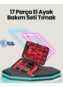 Profesyonel Paslanmaz Çelik Manikür & Pedikür Seti