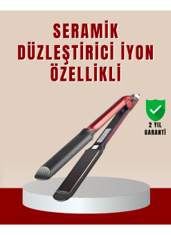 Profesyonel Saç Düzleştirici – 360° Döner Kablo Ve Kompakt Tasarım