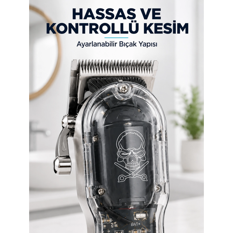 Profesyonel Saç Tıraş Makinesi Şarjlı Lcd Ekranlı 4 Taraklı 1800 Mah Güçlü Motorlu Saç Kesme Makinesi Profesyonel Saç Tıraş Makinesi Şarjlı Lcd Ekranlı 4 Taraklı 1800 Mah Güçlü Motorlu Saç Kesme Makinesi