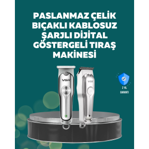 Profesyonel Saç Ve Sakal Kesme Makinesi – Şarjlı, Sessiz Motor, Ayarlanabilir Tarak