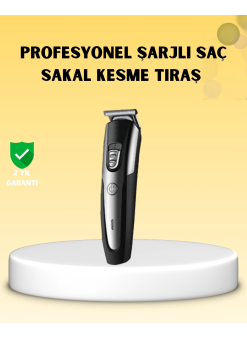Profesyonel Saç Ve Sakal Kesme Tıraş Makinesi Kablosuz Ergonomik Tasarım