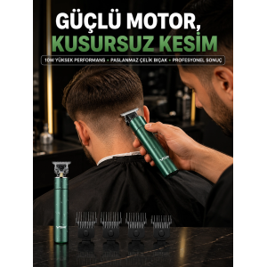 Profesyonel Salon Kalitesinde Saç Ve Sakal Kesme Makinesi