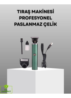 Profesyonel Şarjlı Tıraş Makinesi – 180 Dakika Kullanım, 2.5 Saat Hızlı Şarj, Evrensel Usb Şarj Girişli