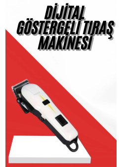 Profesyonel Şarjlı Tıraş Makinesi Turbo Kablosuz Saç Kesme Makinesi